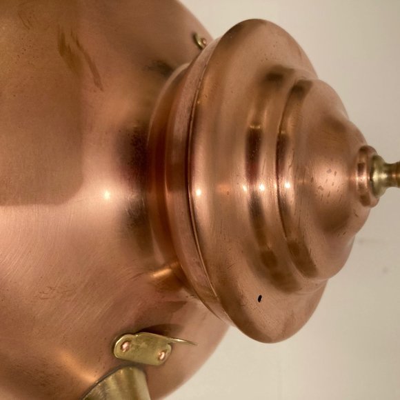 Vintage Metal Copper and Brass Teapot, Kettle - Picture 3 of 7